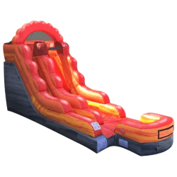 15 foot inflatable water slide fire marble1 1753209827 1 15 FT Fire Marble Slide (Wet or Dry)(Inflated Landing)