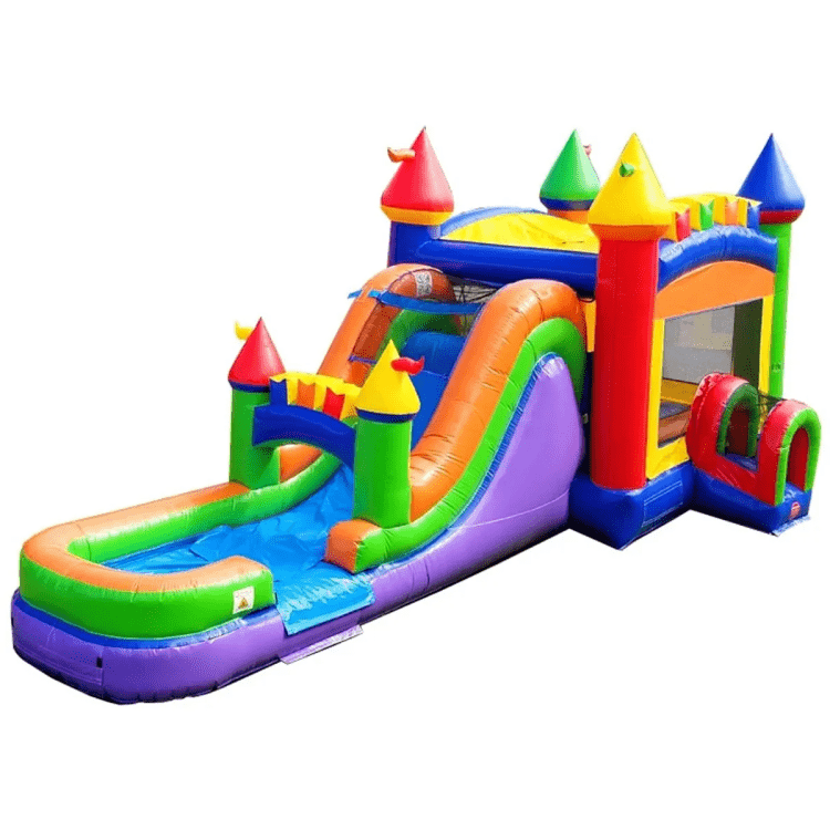 Mega Rainbow Bounce House Combo (Coming Soon)