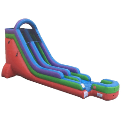 18 foot inflatable water slide retro1 1756917708 18' Rainbow Inflatable Slide Inflated Landing (Wet/Dry)