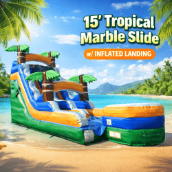 15' Tropical Marble Slide (Wet or Dry)